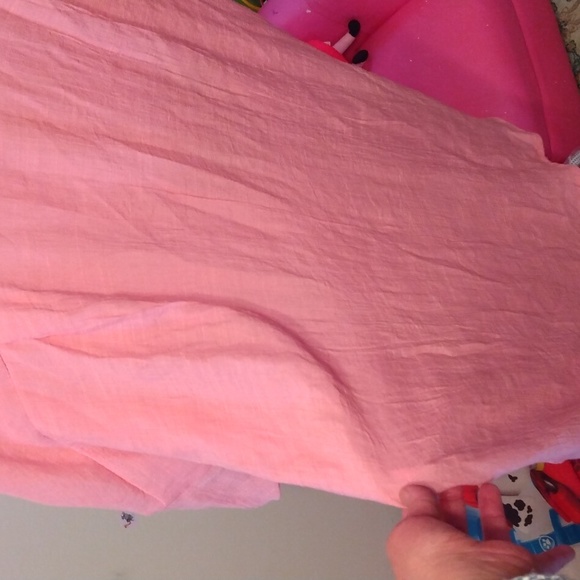Pink button down top one size - Picture 8 of 17